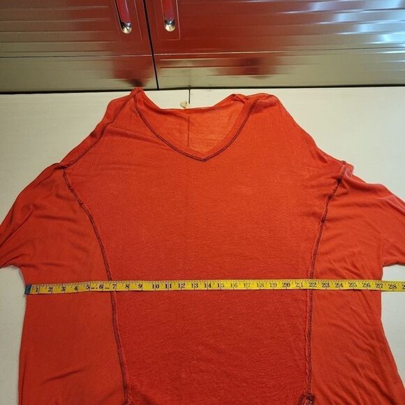 We the Free Oversized Vneck Dolman Sleeve Tunic Dress Linen Blend - Picture 7 of 12